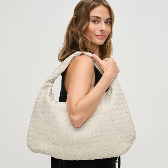 Urban Expressions Handbags - Urban Expressions Woven Hobo Bag Shoulder Bag